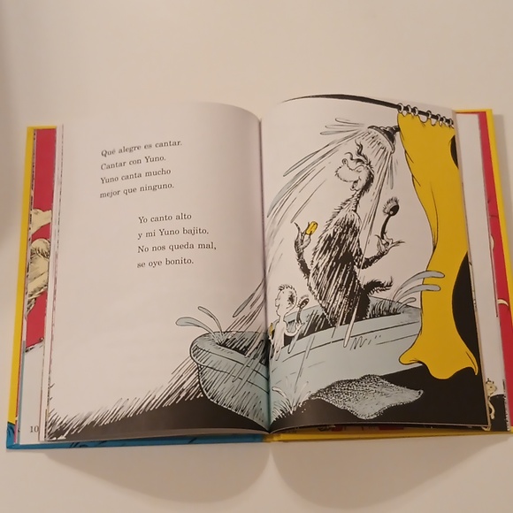 Dr. Seuss Un pez, dos pieces, pez rojo, pez Azul, hardcover book Español - Spani - Picture 3 of 4